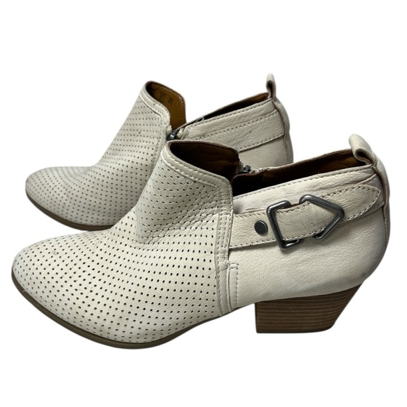 Franco Sarto Shoes - Franco Sarto Garfield Perforated Western Leather Bootie Sz 8.5
